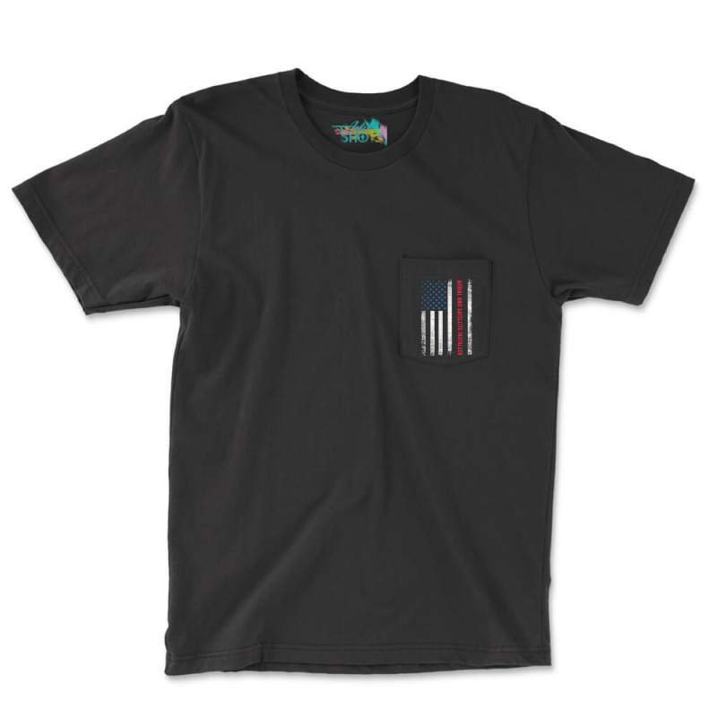 American Flag Aerial And Satellite Installer T Shirt Pocket T-Shirt by cm-arts | Artistshot