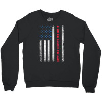 American Flag Aerial And Satellite Installer T Shirt Crewneck Sweatshirt | Artistshot