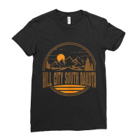 Vintage Hill City South Dakota Mountain Hiking Print Tank Top Ladies Fitted T-shirt | Artistshot