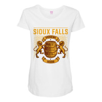 Sioux Falls Drinking Squad South Dakota Homebrewing Sd Tank Top Maternity Scoop Neck T-shirt | Artistshot