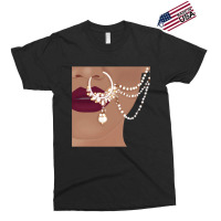 Desi Indian Pakistani  With Red Lips And Nose Ring With Chain Exclusive T-shirt | Artistshot