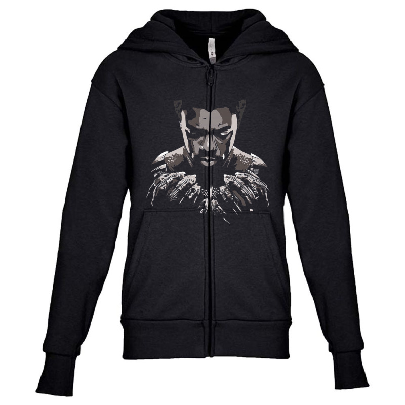 Rest In Power Black Panther Youth Zipper Hoodie by cm-arts | Artistshot