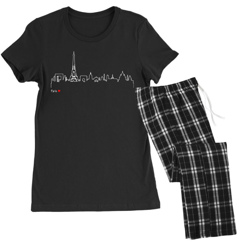 Paris Eiffel Tower Panorama Souvenir Women's Pajamas Set | Artistshot