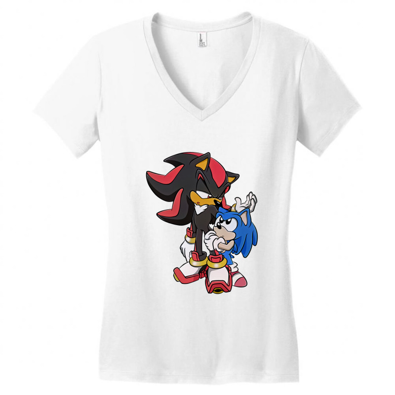 Classic Style 2 Hedgehog Cute Women's V-Neck T-Shirt by valeriadeansx | Artistshot