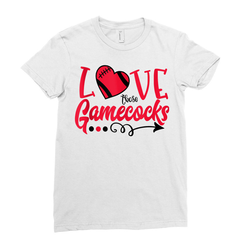 Love Those Gamecocks Fun T Shirt To Support Your Team Tank Top Ladies Fitted T-Shirt by cm-arts | Artistshot