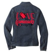 Love Those Gamecocks Fun T Shirt To Support Your Team Tank Top Ladies Denim Jacket | Artistshot