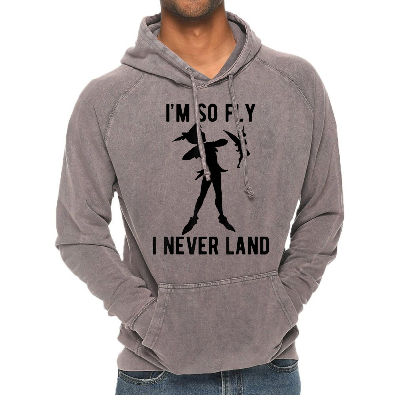 Funny Peter Pan Tinker Bell Im So Fly I Never Land Vintage Hoodie by CharlizeShanon | Artistshot