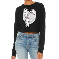 Cow Pocket  Funny Milk Cow In A Bag Tee Cropped Sweater | Artistshot