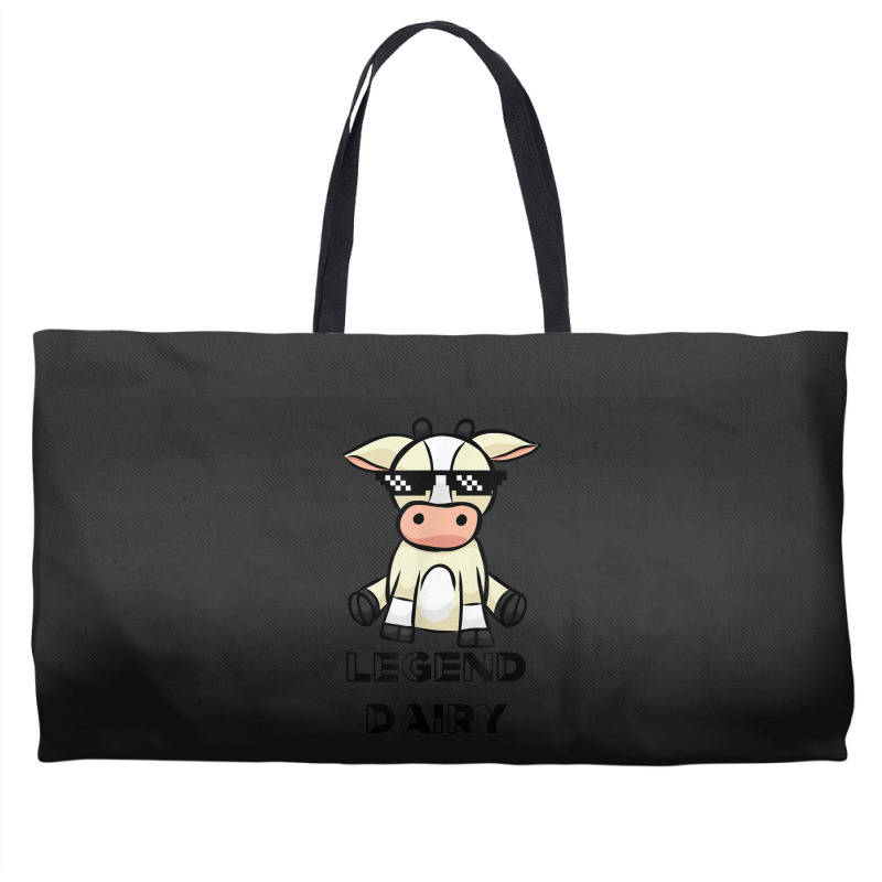 Cow Shirt - Legendairy - Cow Print Shirt - Pun Shirt Weekender Totes | Artistshot