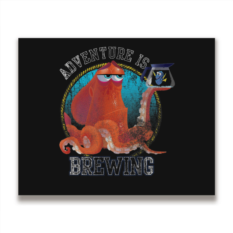 Funny Finding Dory Hank Adventure Graphic Metal Print Horizontal | Artistshot