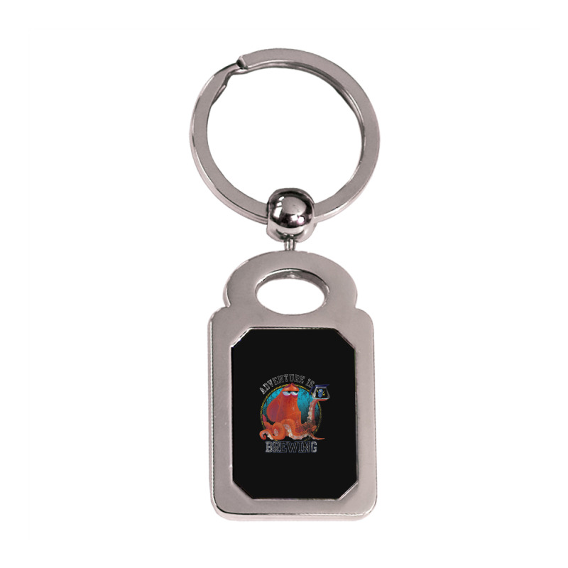 Funny Finding Dory Hank Adventure Graphic Silver Rectangle Keychain | Artistshot