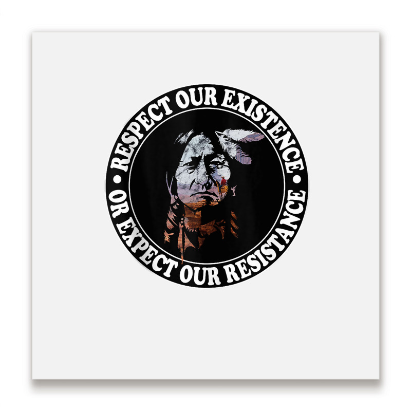 Native American Chief   Sitting Bull Lakota Sioux Tank Top Metal Print Square | Artistshot