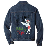 Funny Peter Pan Christmas Tinker Bell Holiday Magic Aunt Men Denim Jacket | Artistshot