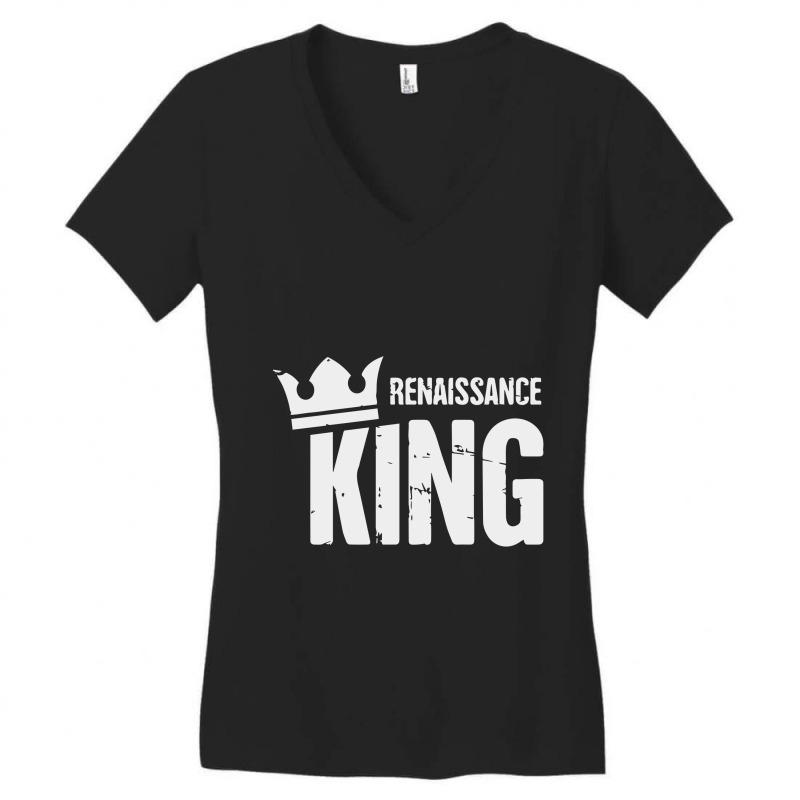 Renaissance King Women's V-Neck T-Shirt by yoyoh | Artistshot