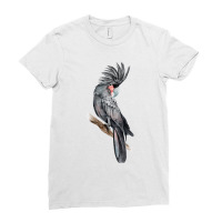 Australian Palm Parrot Tropical Exotic Animals Birds Watercolor Parrot Ladies Fitted T-shirt | Artistshot