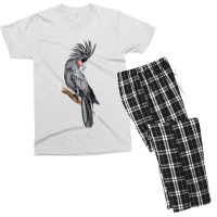 Australian Palm Parrot Tropical Exotic Animals Birds Watercolor Parrot Men's T-shirt Pajama Set | Artistshot