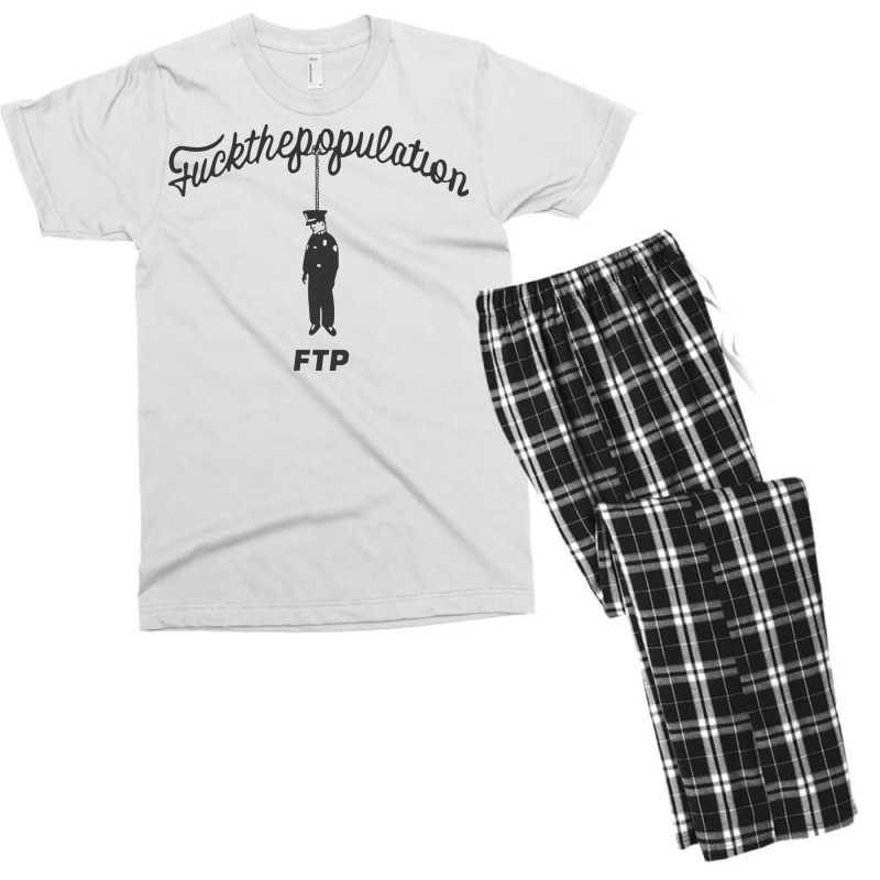 Fuck The Population Men's T-shirt Pajama Set by robertreynolds58 | Artistshot