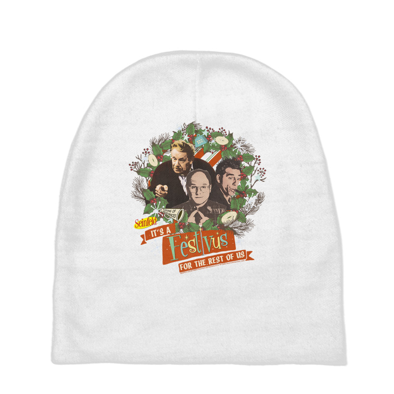 Seinfeld Festivus It's A Festivus For The Rest Of Us Wreath Premium T Baby Beanies by cm-arts | Artistshot