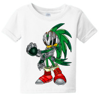 Metal Green Hedgehog Robot Baby Tee | Artistshot