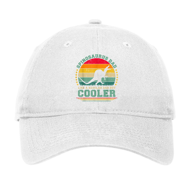 Mens Spinosaurus Dad Like A Regular Dad But Cooler Father's Day T Shir Adjustable Cap | Artistshot