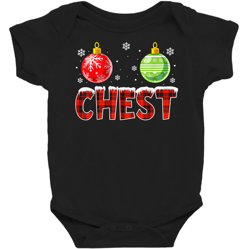 Chest Nuts Matching Chestnuts Funny Christmas Couples Chest T Shirt Baby Bodysuit | Artistshot