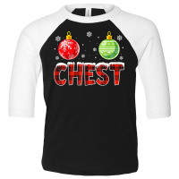 Chest Nuts Matching Chestnuts Funny Christmas Couples Chest T Shirt Toddler 3/4 Sleeve Tee | Artistshot