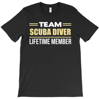 Team Scuba Diver Lifetime Member T-shirt Designed By Pondsama
