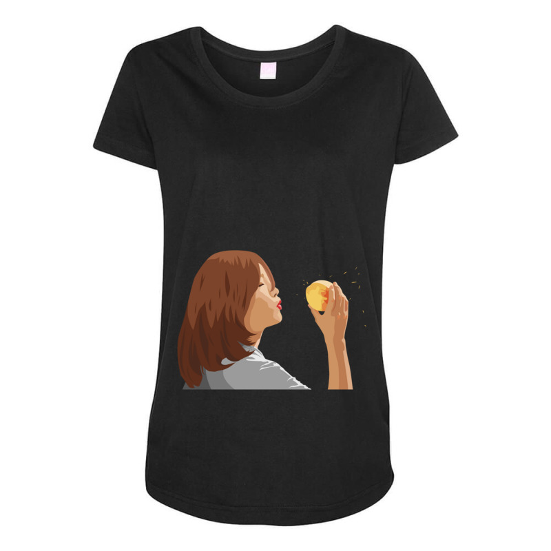 Parasite Film Peach Maternity Scoop Neck T-shirt by cm-arts | Artistshot