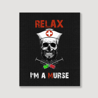 Funny Murse Male Nurse Gift Portrait Canvas Print | Artistshot