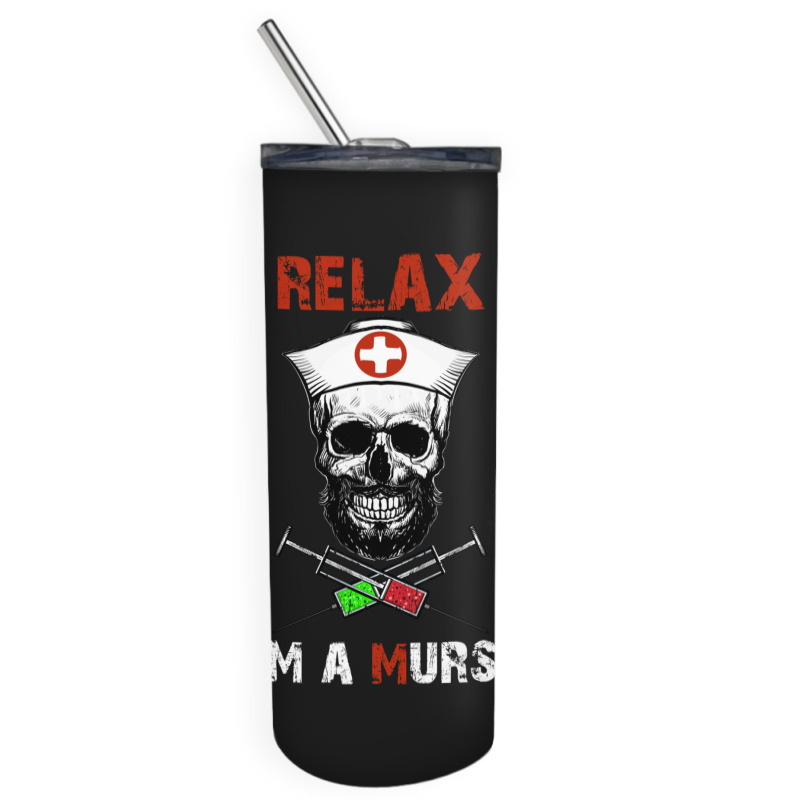 Funny Murse Male Nurse Gift Skinny Tumbler | Artistshot