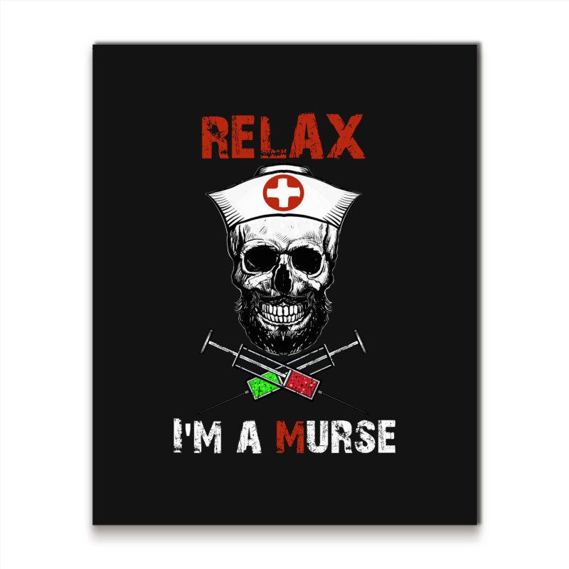 Funny Murse Male Nurse Gift Metal Print Vertical | Artistshot