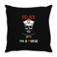 Funny Murse Male Nurse Gift Throw Pillow | Artistshot