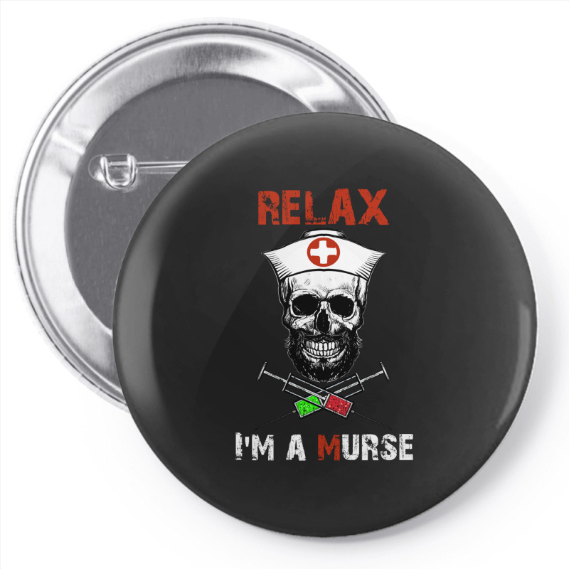 Funny Murse Male Nurse Gift Pin-back Button | Artistshot