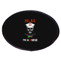 Funny Murse Male Nurse Gift Oval Patch | Artistshot