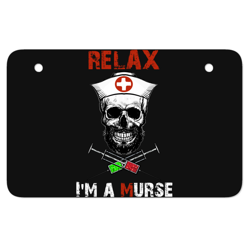 Funny Murse Male Nurse Gift Atv License Plate | Artistshot