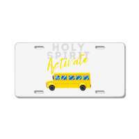 Holy Spirit Activate   Bus Driver Fun Christian Religious Premium T Sh License Plate | Artistshot