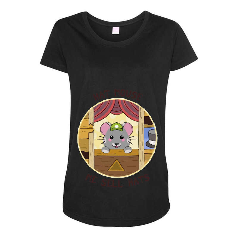 Stardew Valley - Hat Mouse Maternity Scoop Neck T-shirt by cm-arts | Artistshot