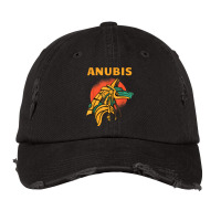 Anubis Ancient Egyptian Mythology Anubis Dog Head Symbol Vintage Cap | Artistshot