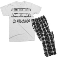 British Rail Class 47 Brush Type 4 Locomotive Blueprint T Shirt Men's T-shirt Pajama Set | Artistshot