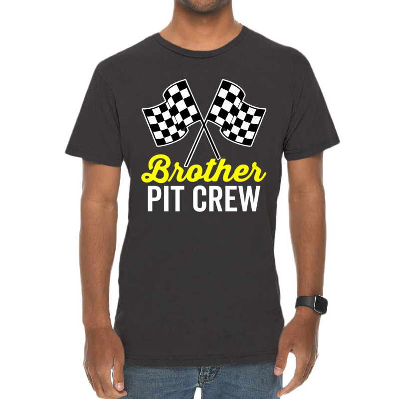 Brother Pit Crew For Racing Party Costume (dark) Vintage T-shirt | Artistshot