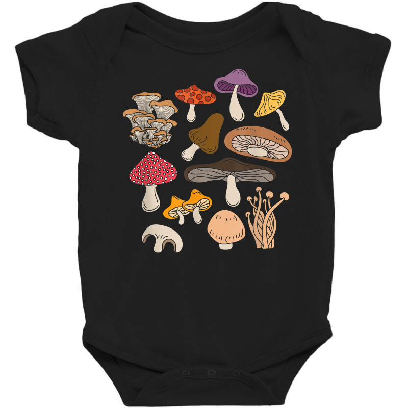 Mushroom Foraging Mycology Fungi Mycologist T Shirt Baby Bodysuit by caneypga | Artistshot