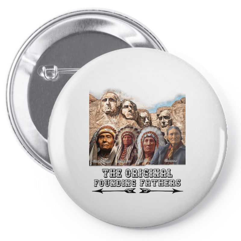 Original Founding Fathers Native American Long Sleeve T Shirt Pin-back Button | Artistshot