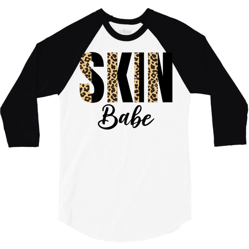 Skin Babe Leopard Skin Esthetician Skincare Premium T Shirt 3/4 Sleeve Shirt | Artistshot