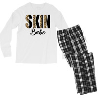 Skin Babe Leopard Skin Esthetician Skincare Premium T Shirt Men's Long Sleeve Pajama Set | Artistshot