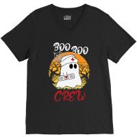 Halloween Nurse Boo Boo Crew With Bandage V-neck Tee | Artistshot