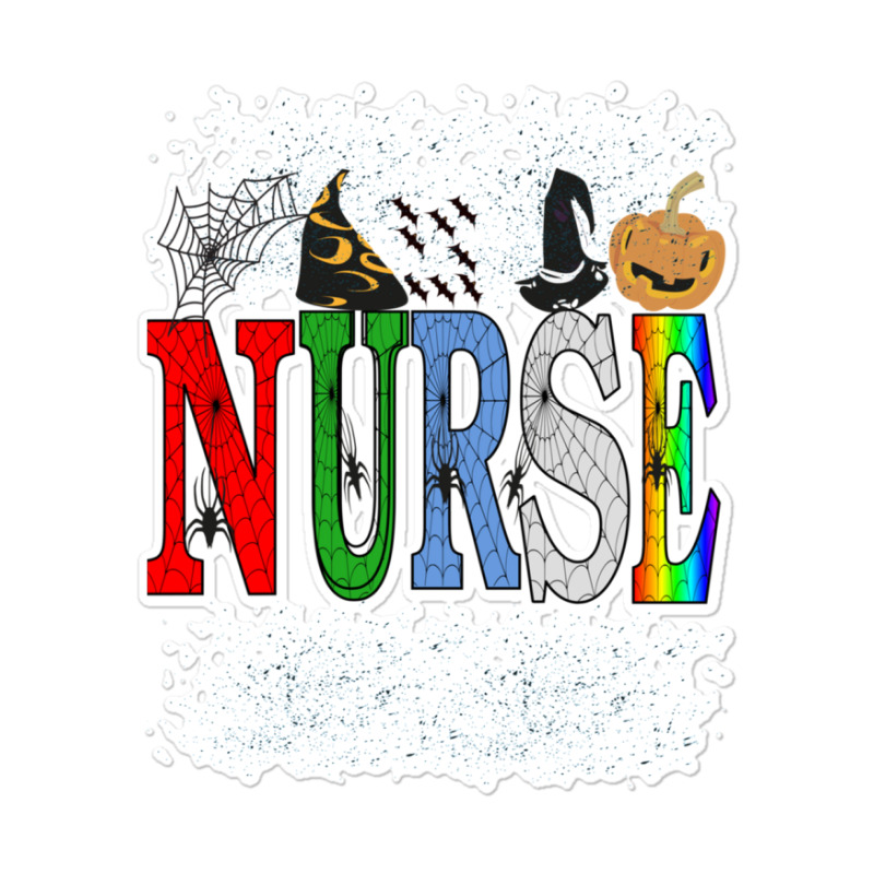 Halloween Nurse Nursing Cute Health Worker Halloween Sticker | Artistshot