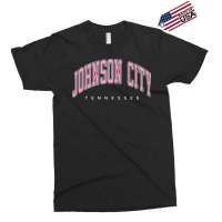 Johnson City Tennessee Tn Varsity Style Pink Text Premium T Shirt Exclusive T-shirt | Artistshot