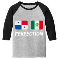 Panamanian Plus Mexican Perfection Flag Heritage Premium T Shirt Youth 3/4 Sleeve | Artistshot