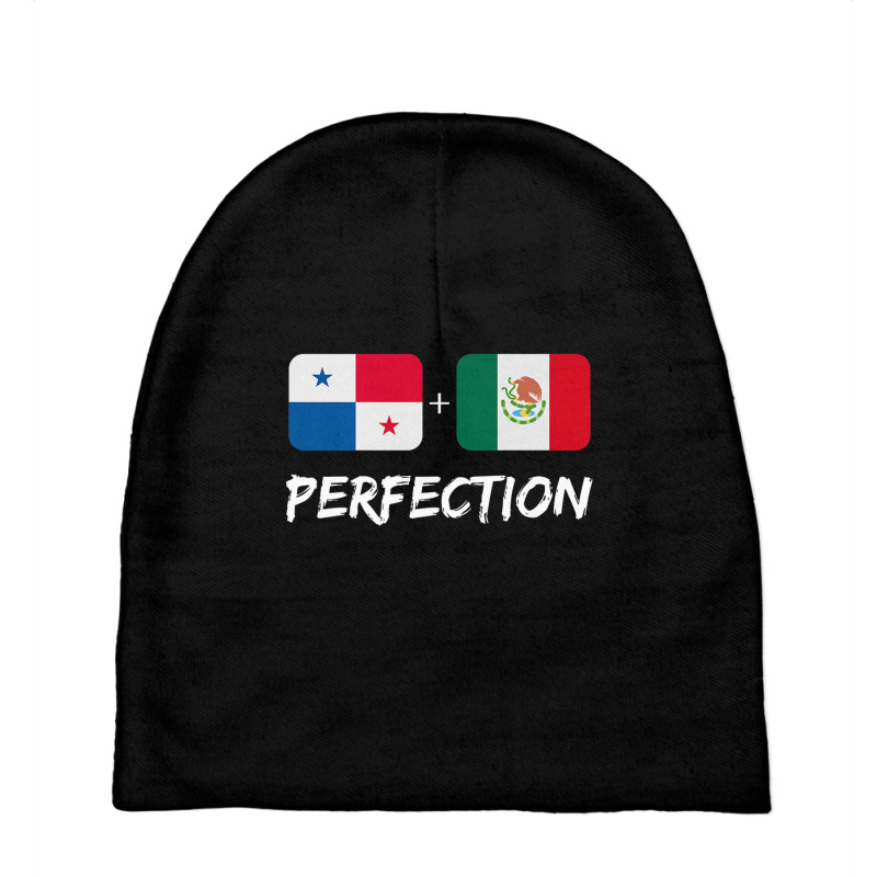 Panamanian Plus Mexican Perfection Flag Heritage Premium T Shirt Baby Beanies by cm-arts | Artistshot