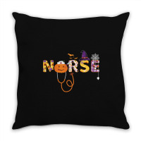 Halloween Nurse, Halloween Nursing, Cool Halloween Nurse, Boo Boo Crew Throw Pillow | Artistshot